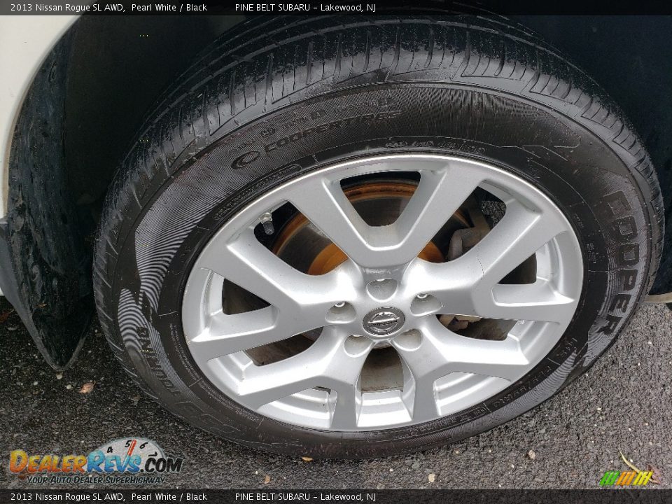 2013 Nissan Rogue SL AWD Pearl White / Black Photo #16