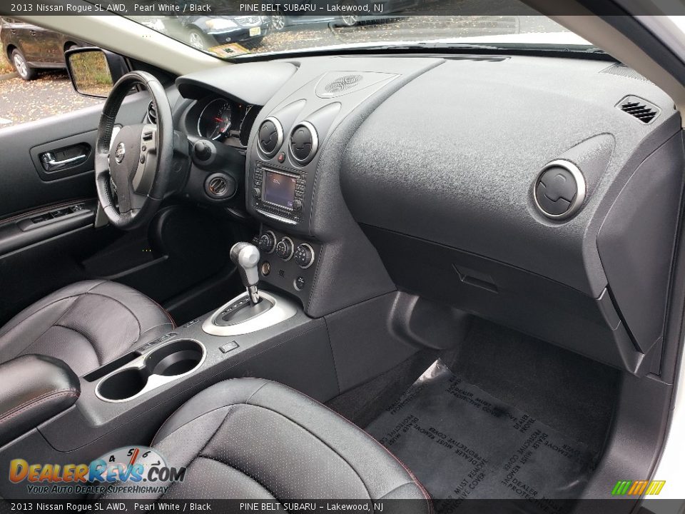 2013 Nissan Rogue SL AWD Pearl White / Black Photo #18