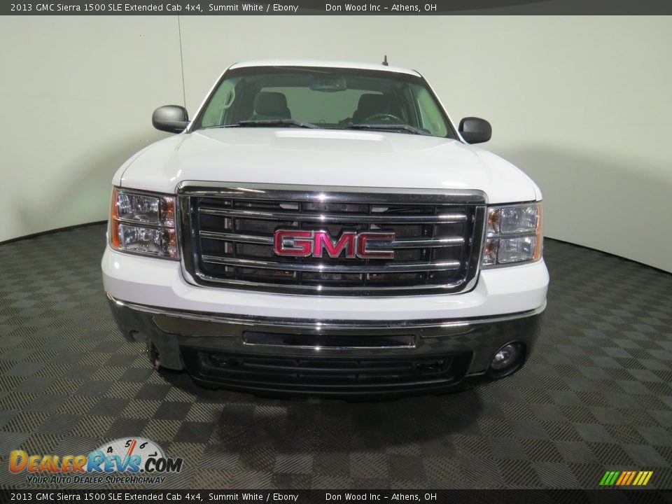 2013 GMC Sierra 1500 SLE Extended Cab 4x4 Summit White / Ebony Photo #4