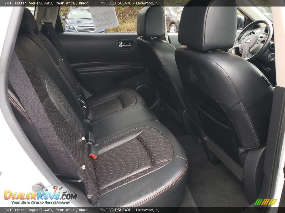 2013 Nissan Rogue SL AWD Pearl White / Black Photo #21