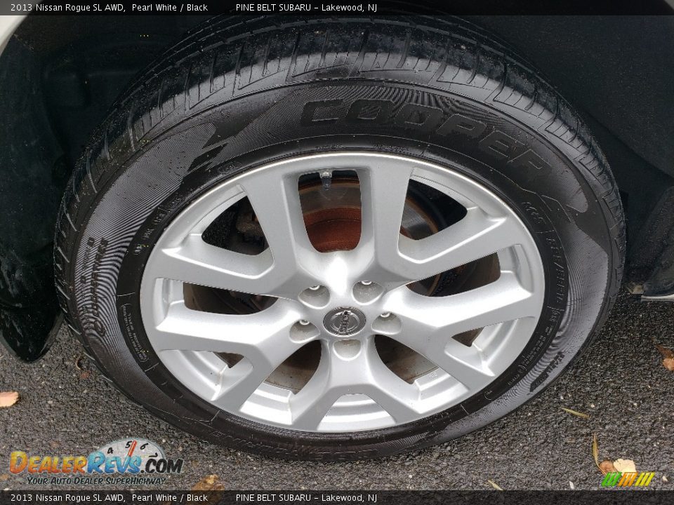 2013 Nissan Rogue SL AWD Pearl White / Black Photo #22