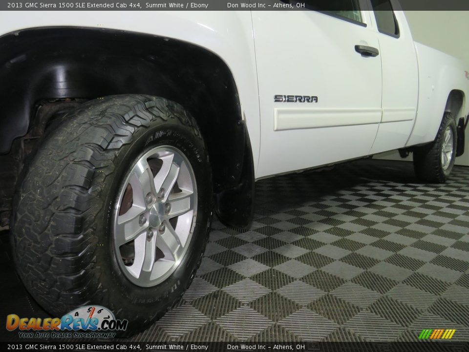 2013 GMC Sierra 1500 SLE Extended Cab 4x4 Summit White / Ebony Photo #8