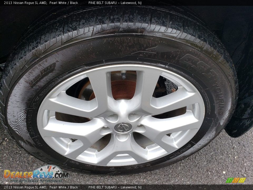 2013 Nissan Rogue SL AWD Pearl White / Black Photo #24