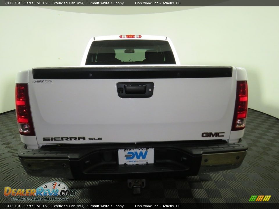 2013 GMC Sierra 1500 SLE Extended Cab 4x4 Summit White / Ebony Photo #11