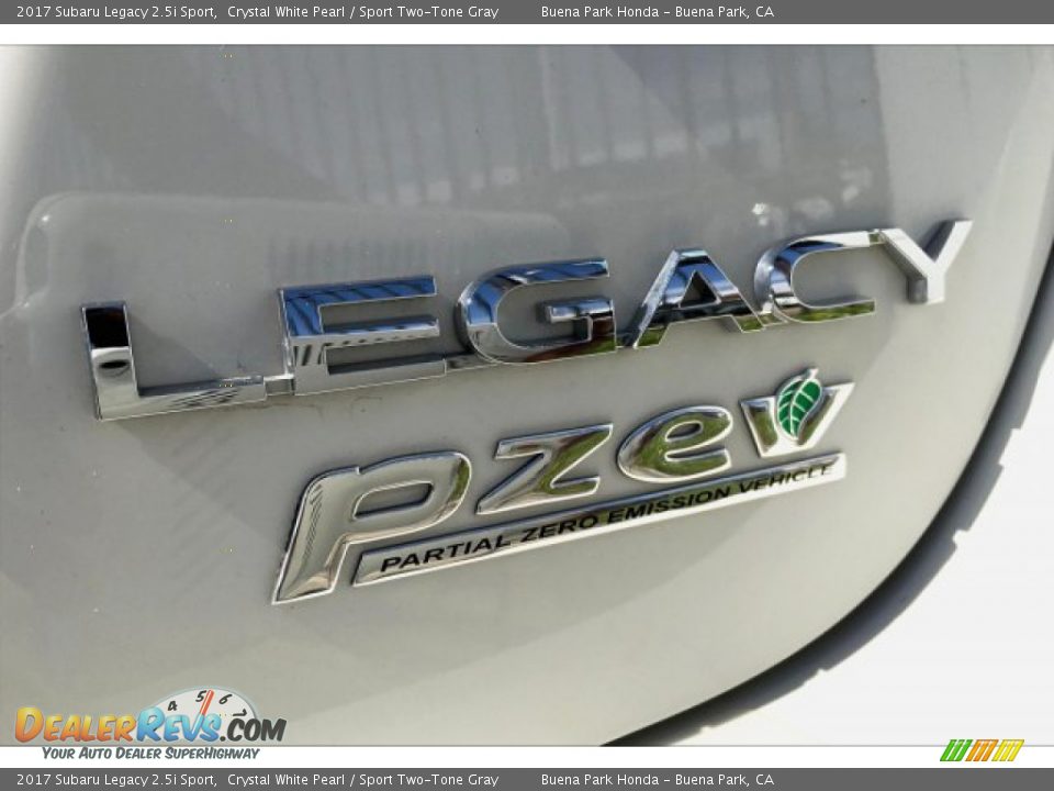 2017 Subaru Legacy 2.5i Sport Crystal White Pearl / Sport Two-Tone Gray Photo #7