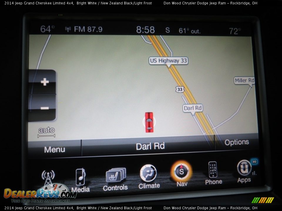 2014 Jeep Grand Cherokee Limited 4x4 Bright White / New Zealand Black/Light Frost Photo #4