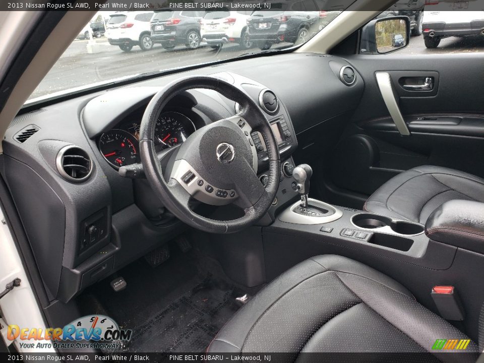 2013 Nissan Rogue SL AWD Pearl White / Black Photo #29