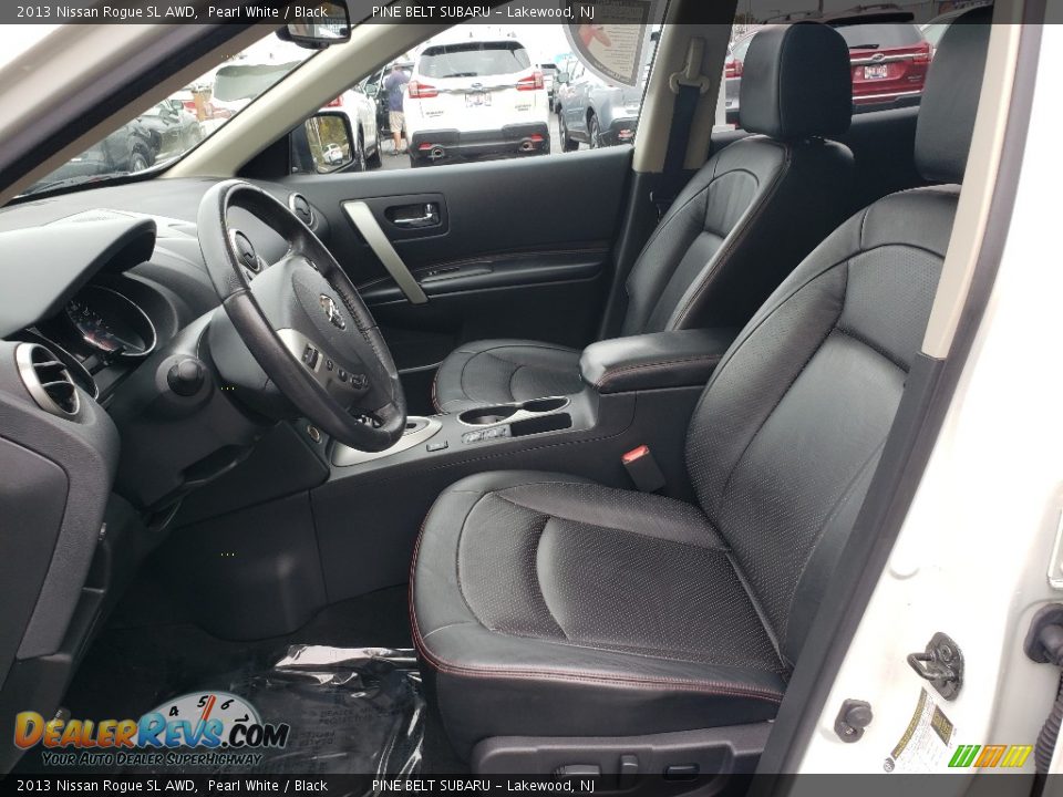 2013 Nissan Rogue SL AWD Pearl White / Black Photo #30