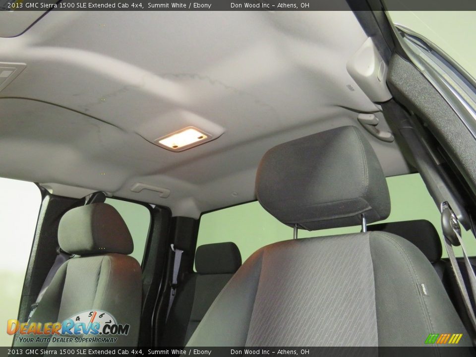2013 GMC Sierra 1500 SLE Extended Cab 4x4 Summit White / Ebony Photo #34