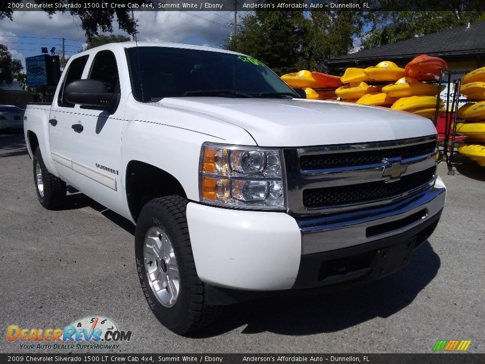 2009 Chevrolet Silverado 1500 LT Crew Cab 4x4 Summit White / Ebony Photo #1