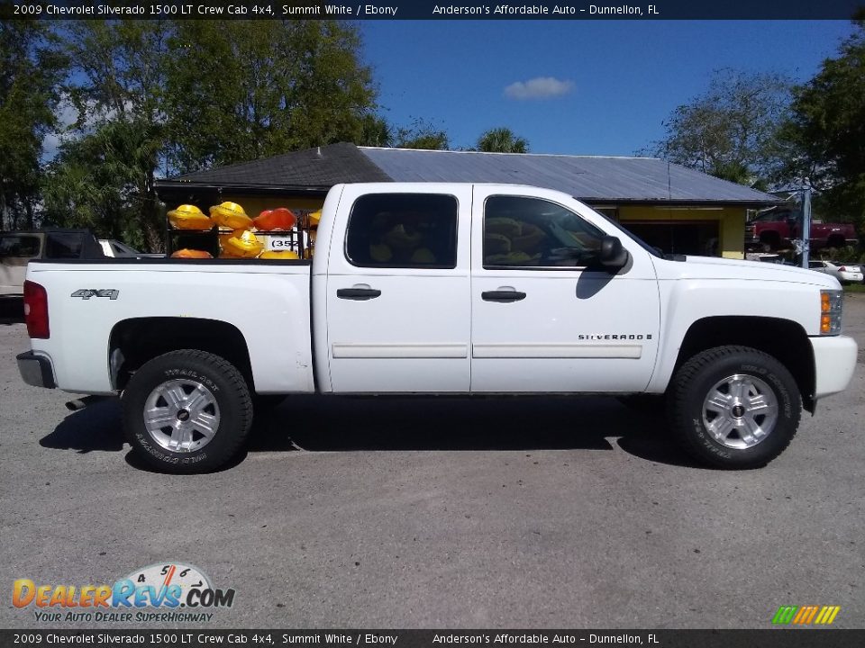2009 Chevrolet Silverado 1500 LT Crew Cab 4x4 Summit White / Ebony Photo #2