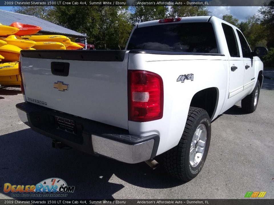 2009 Chevrolet Silverado 1500 LT Crew Cab 4x4 Summit White / Ebony Photo #3