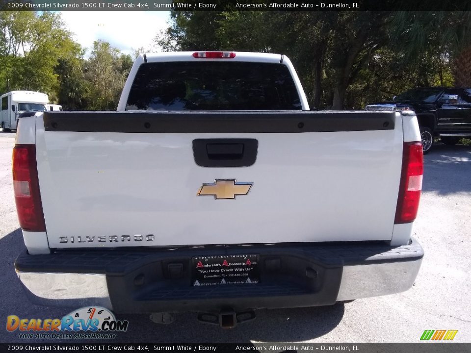 2009 Chevrolet Silverado 1500 LT Crew Cab 4x4 Summit White / Ebony Photo #4