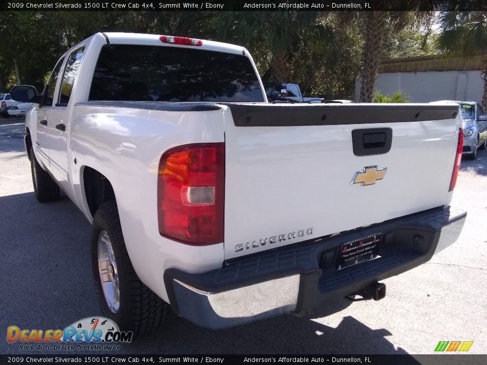 2009 Chevrolet Silverado 1500 LT Crew Cab 4x4 Summit White / Ebony Photo #5