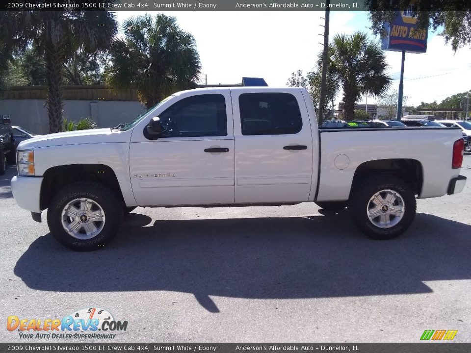2009 Chevrolet Silverado 1500 LT Crew Cab 4x4 Summit White / Ebony Photo #6