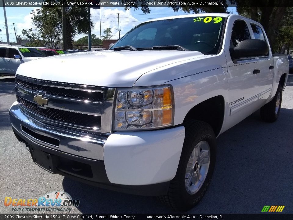 2009 Chevrolet Silverado 1500 LT Crew Cab 4x4 Summit White / Ebony Photo #7