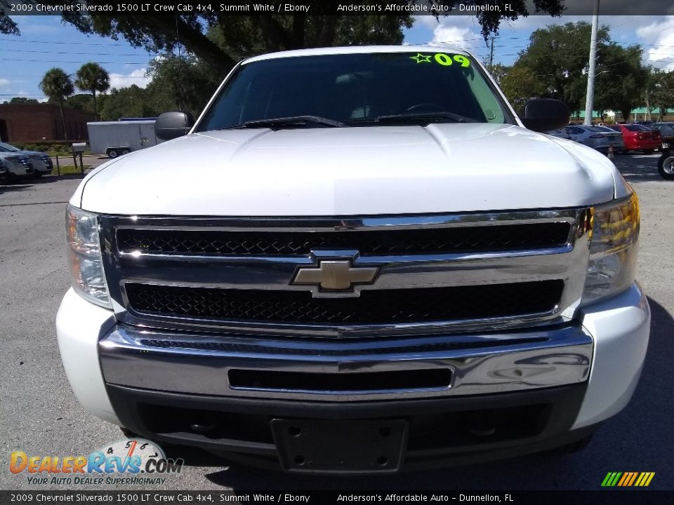 2009 Chevrolet Silverado 1500 LT Crew Cab 4x4 Summit White / Ebony Photo #8