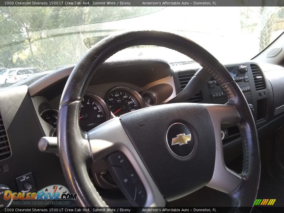 2009 Chevrolet Silverado 1500 LT Crew Cab 4x4 Summit White / Ebony Photo #12