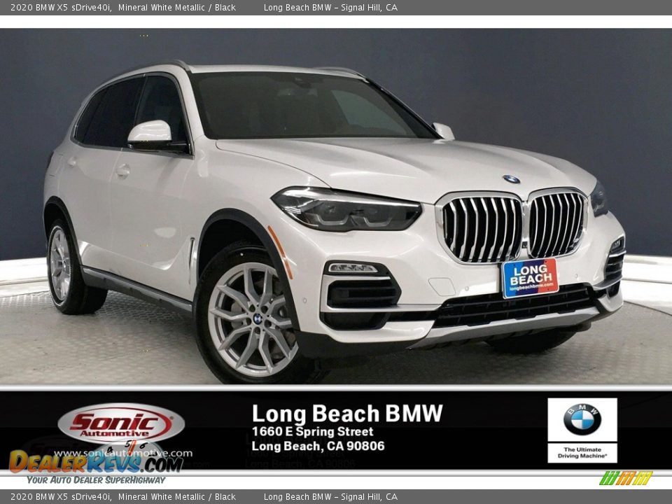 2020 BMW X5 sDrive40i Mineral White Metallic / Black Photo #1