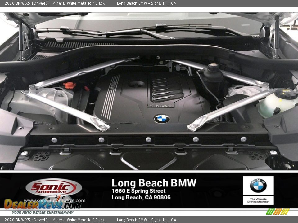 2020 BMW X5 sDrive40i Mineral White Metallic / Black Photo #8