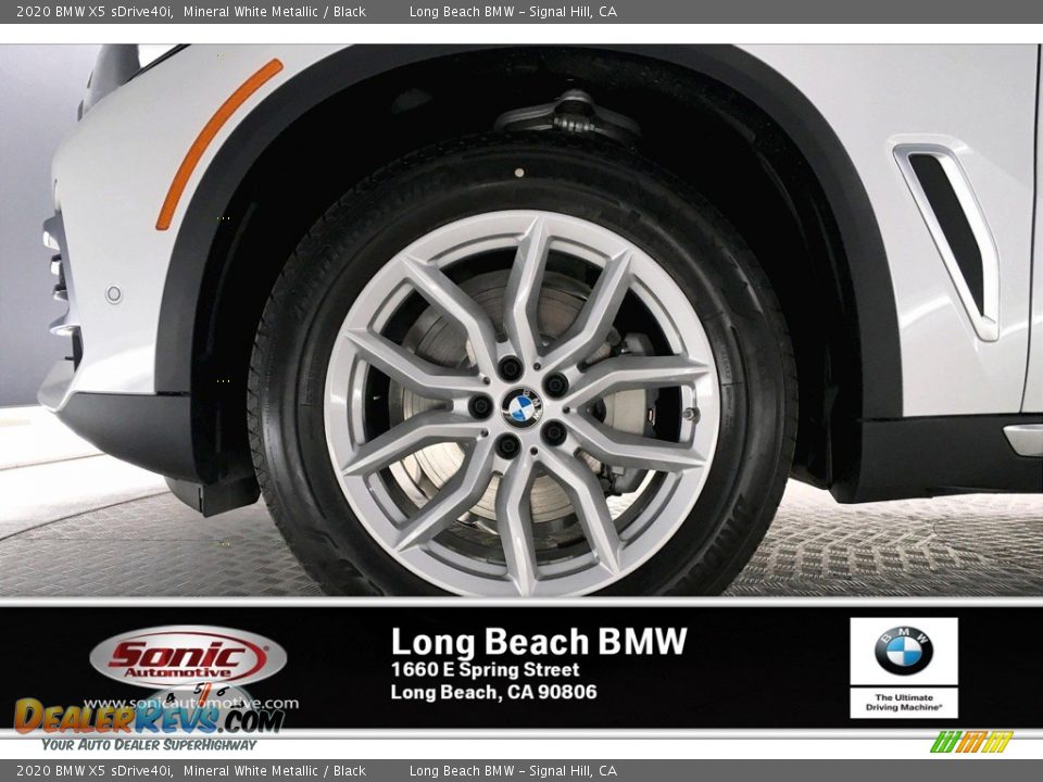 2020 BMW X5 sDrive40i Mineral White Metallic / Black Photo #9