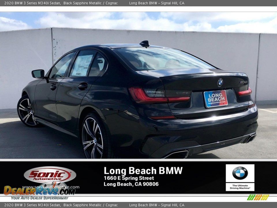 2020 BMW 3 Series M340i Sedan Black Sapphire Metallic / Cognac Photo #2