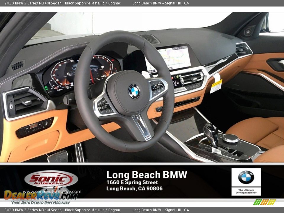 2020 BMW 3 Series M340i Sedan Black Sapphire Metallic / Cognac Photo #4