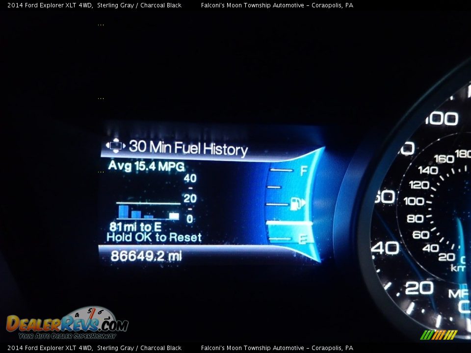 2014 Ford Explorer XLT 4WD Sterling Gray / Charcoal Black Photo #24