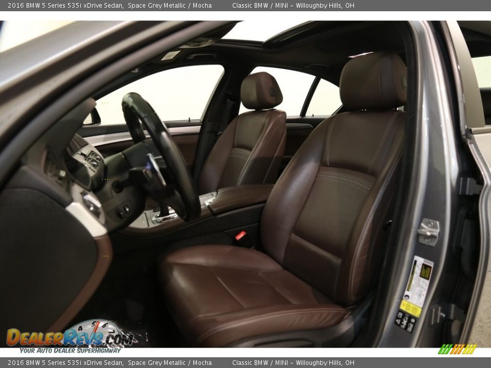 2016 BMW 5 Series 535i xDrive Sedan Space Grey Metallic / Mocha Photo #6