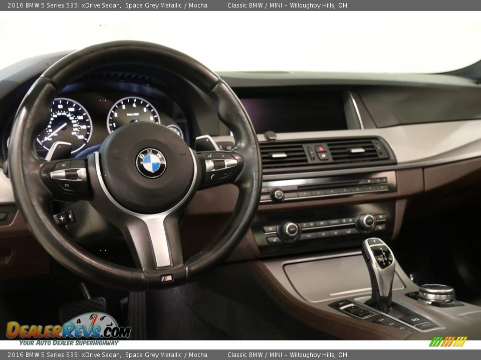 2016 BMW 5 Series 535i xDrive Sedan Space Grey Metallic / Mocha Photo #7