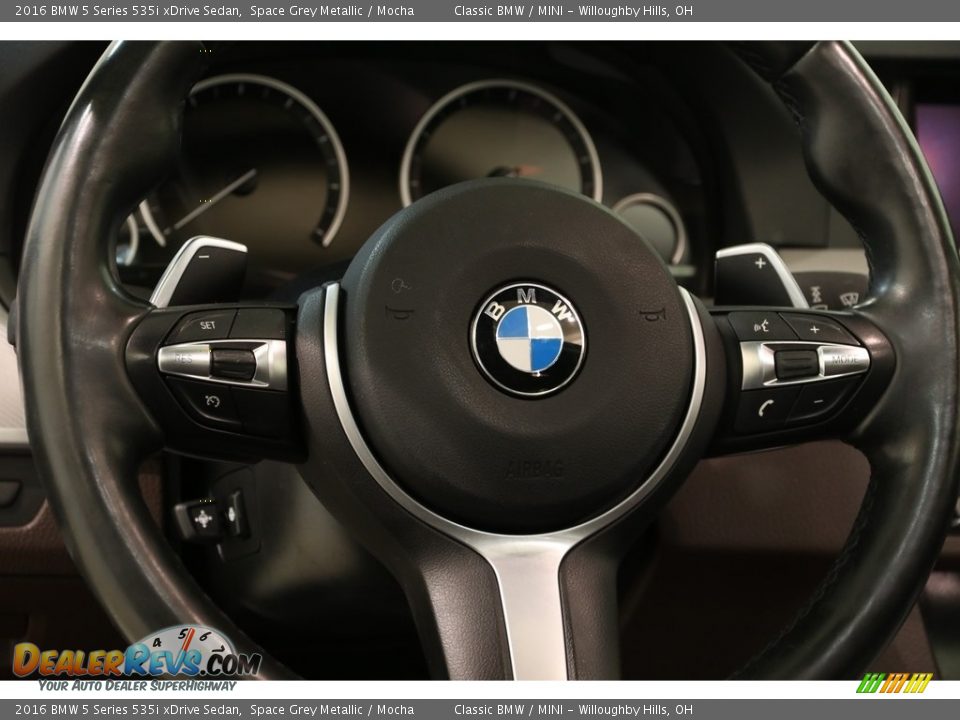 2016 BMW 5 Series 535i xDrive Sedan Space Grey Metallic / Mocha Photo #8