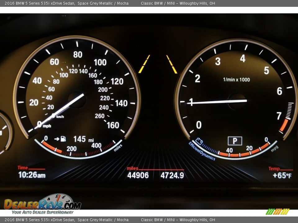2016 BMW 5 Series 535i xDrive Sedan Space Grey Metallic / Mocha Photo #9