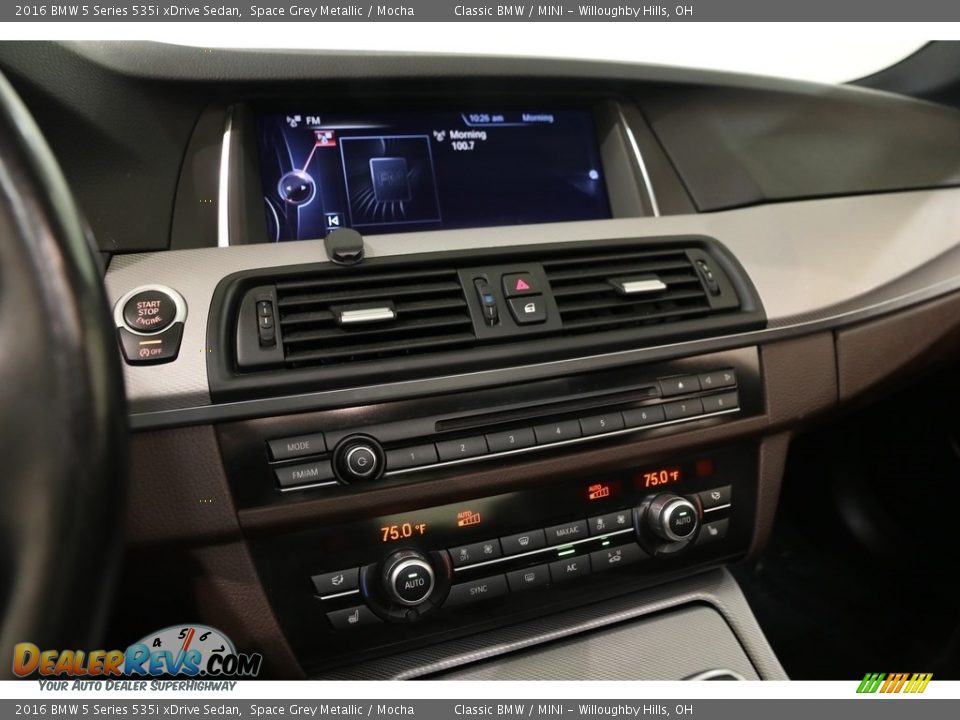 2016 BMW 5 Series 535i xDrive Sedan Space Grey Metallic / Mocha Photo #10
