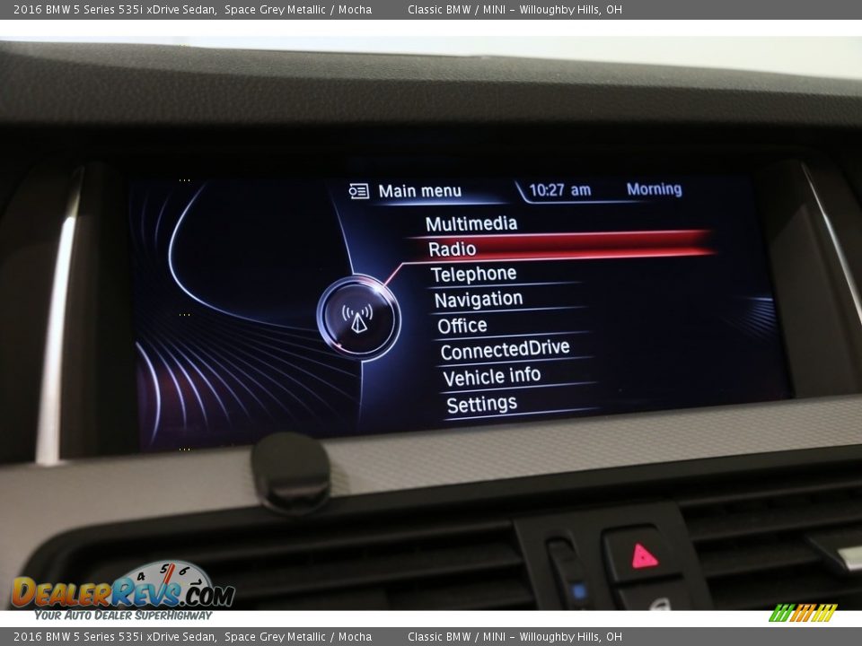 2016 BMW 5 Series 535i xDrive Sedan Space Grey Metallic / Mocha Photo #11