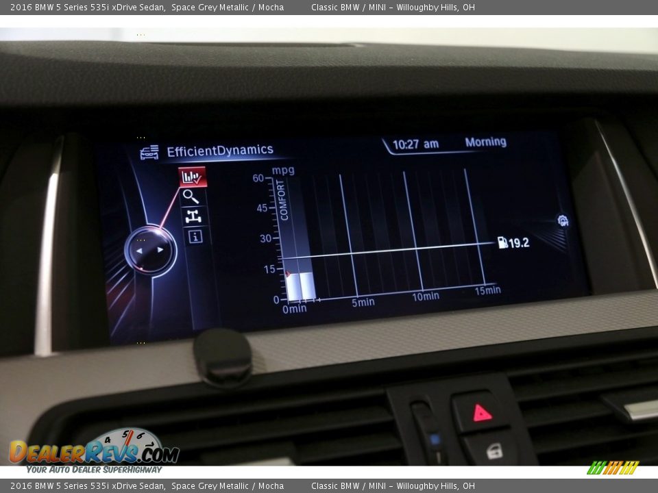 2016 BMW 5 Series 535i xDrive Sedan Space Grey Metallic / Mocha Photo #15