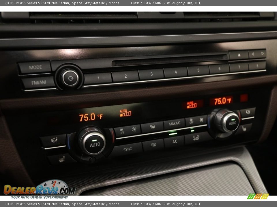 2016 BMW 5 Series 535i xDrive Sedan Space Grey Metallic / Mocha Photo #17