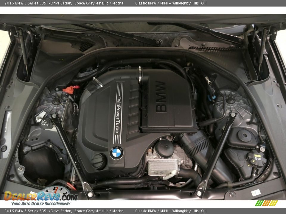2016 BMW 5 Series 535i xDrive Sedan Space Grey Metallic / Mocha Photo #26