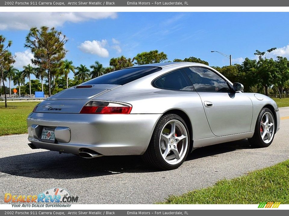 2002 Porsche 911 Carrera Coupe Arctic Silver Metallic / Black Photo #4