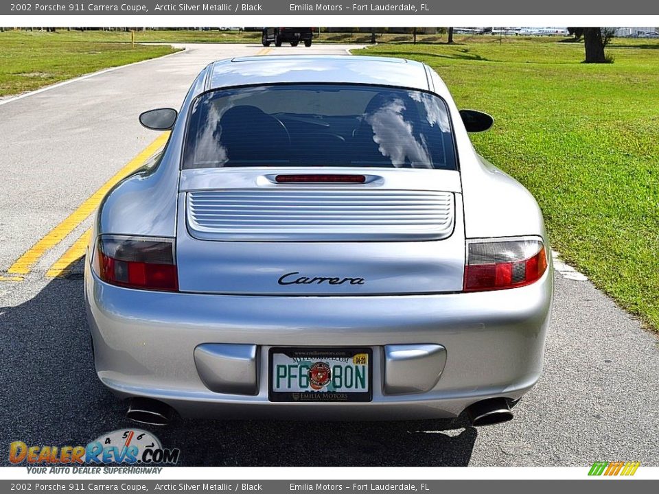 2002 Porsche 911 Carrera Coupe Arctic Silver Metallic / Black Photo #5