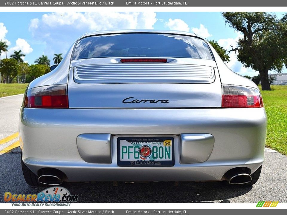 2002 Porsche 911 Carrera Coupe Arctic Silver Metallic / Black Photo #6