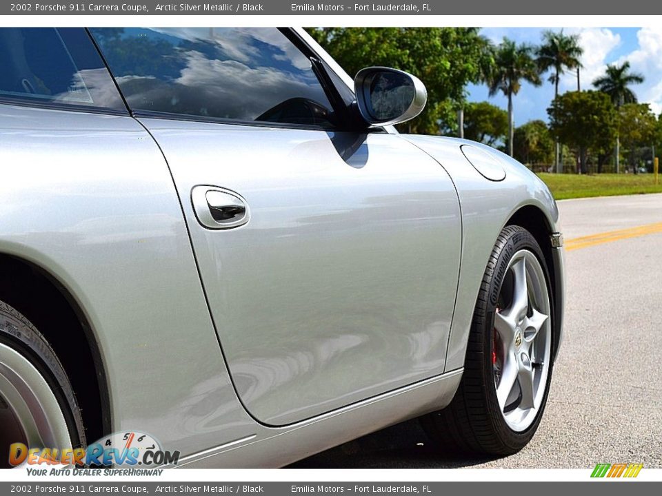 2002 Porsche 911 Carrera Coupe Arctic Silver Metallic / Black Photo #7