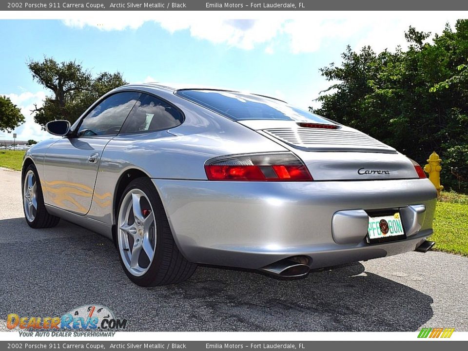 2002 Porsche 911 Carrera Coupe Arctic Silver Metallic / Black Photo #10