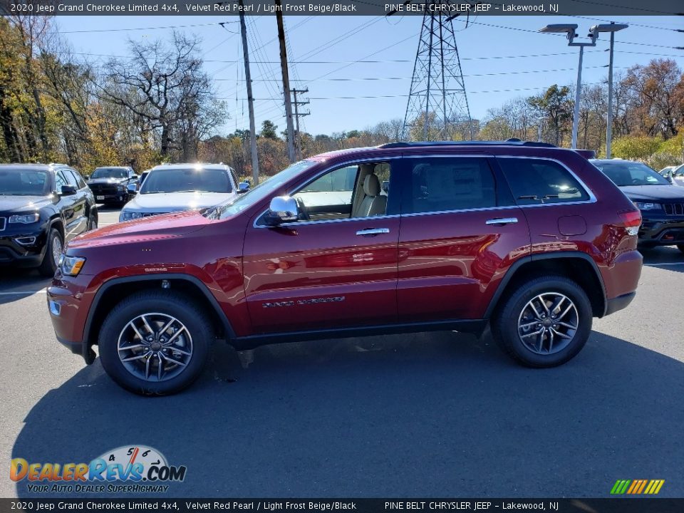 2020 Jeep Grand Cherokee Limited 4x4 Velvet Red Pearl / Light Frost Beige/Black Photo #3