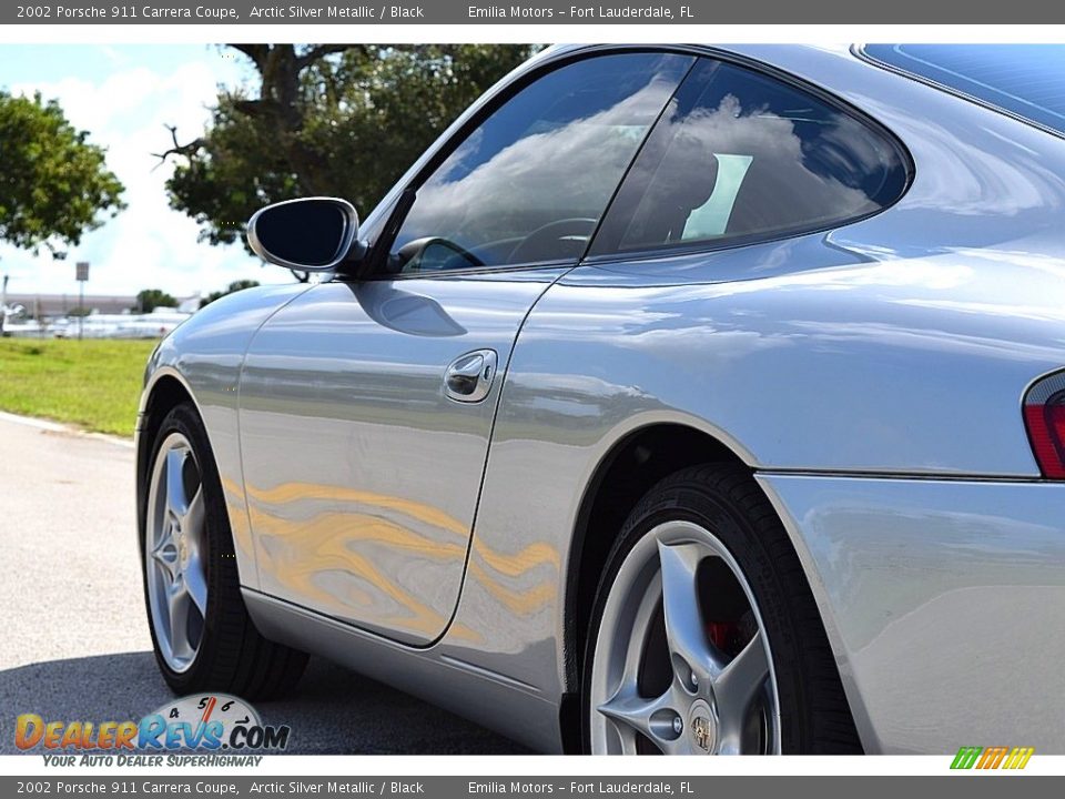 2002 Porsche 911 Carrera Coupe Arctic Silver Metallic / Black Photo #11