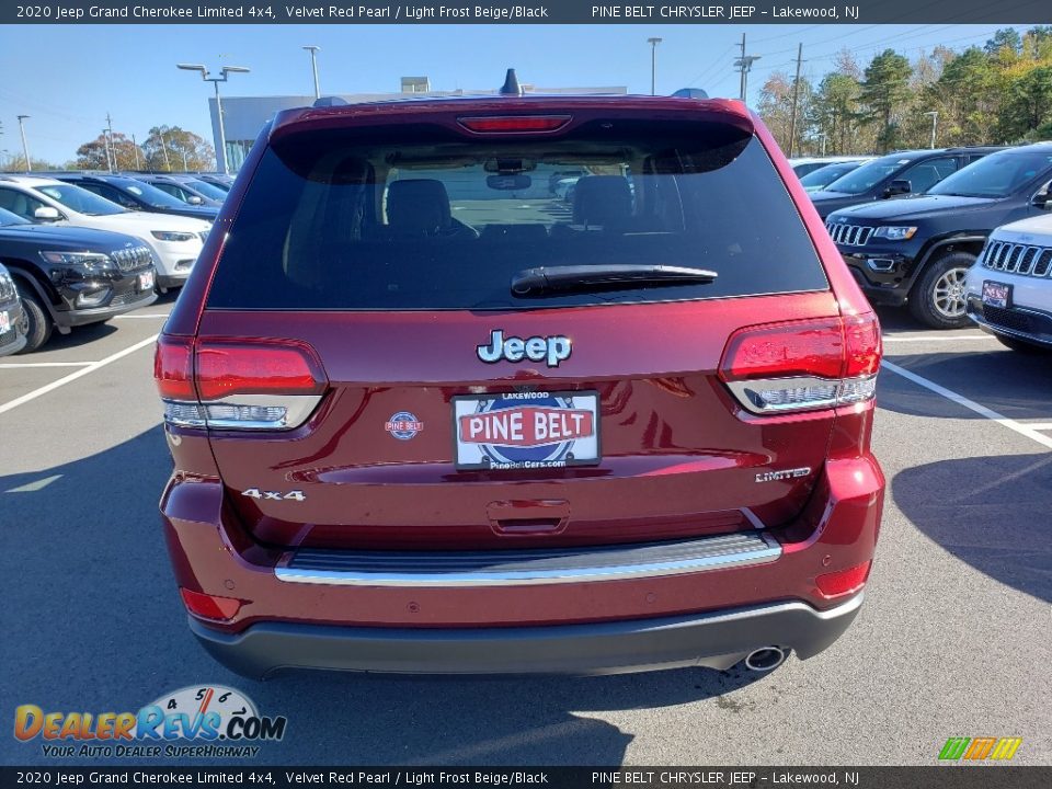 2020 Jeep Grand Cherokee Limited 4x4 Velvet Red Pearl / Light Frost Beige/Black Photo #5