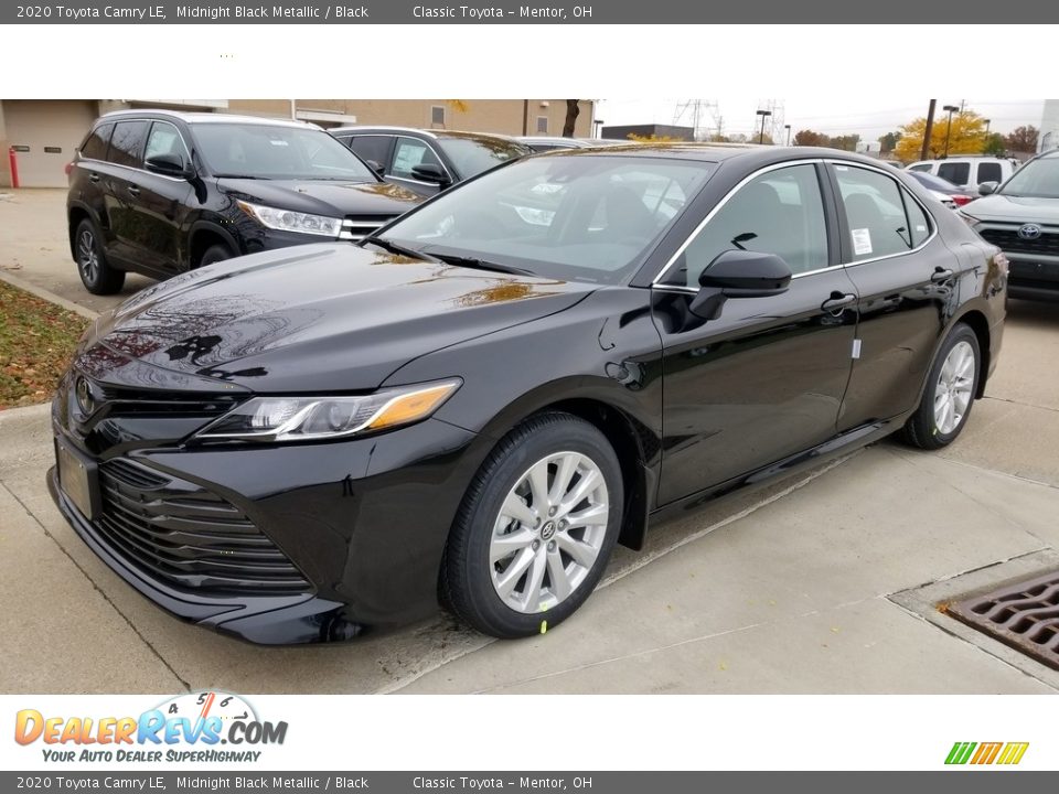 2020 Toyota Camry LE Midnight Black Metallic / Black Photo #1