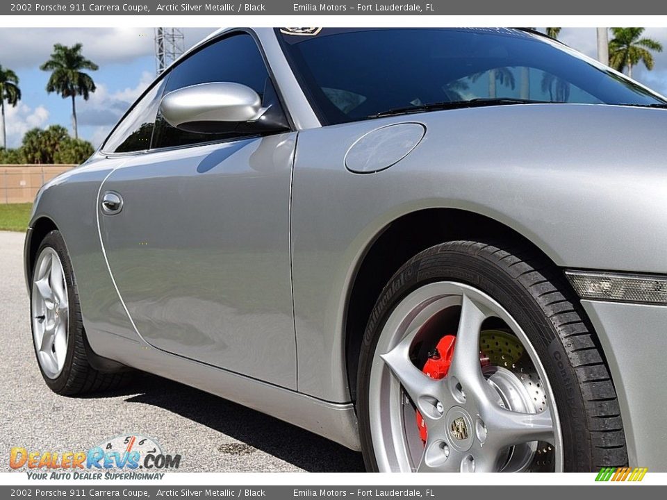 2002 Porsche 911 Carrera Coupe Arctic Silver Metallic / Black Photo #22