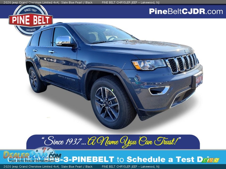 2020 Jeep Grand Cherokee Limited 4x4 Slate Blue Pearl / Black Photo #1