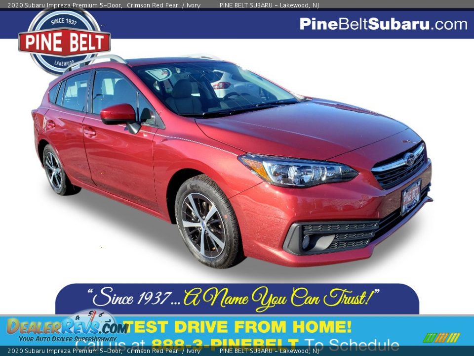 2020 Subaru Impreza Premium 5-Door Crimson Red Pearl / Ivory Photo #1