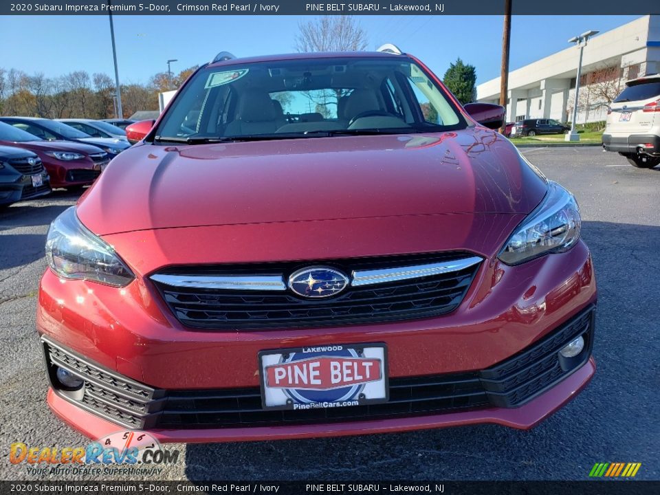 2020 Subaru Impreza Premium 5-Door Crimson Red Pearl / Ivory Photo #2